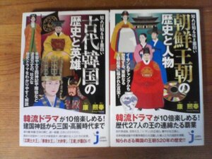 A35　新書２冊　知れば知るほど面白い 古代韓国の歴史と英雄　康 熙奉・知れば知るほど面白い 朝鮮王朝の歴史と人物　 康 熙奉