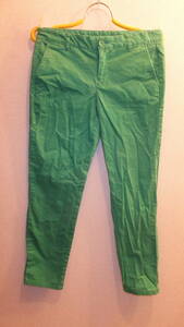 ★GAP KHAKIS★Ladies Skinny Mini Jeans ギャップレディーススキニー ジーンズサイズ02 USED IN JPAN 難有　グリーン