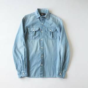 RRL　ダブルアールエル　シャンブレーシャツ　長袖　ダブルポケット　美品　メンズ