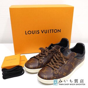 質屋 LV ルイヴィトン モノグラム スニーカー ルクセンブルグ・ライン MS0178 サイズ 7 1/2 26cm 替え紐 靴 ブラウン H13077 みいち質店