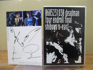 S-3188【2枚組DVD】サイン入りカード deadman デッドマン DAVID SKULL NO RECORDS dsdd-006, 007 / 0605231830 deadman tour endroll final