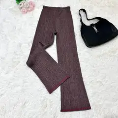 æ¥µç¾�å“� PLEATS PLEASE ã‚¤ãƒƒã‚»ã‚¤ãƒŸãƒ¤ã‚± ã‚¹ãƒˆãƒ¬ãƒ¼ãƒˆãƒ‘ãƒ³ãƒ„ ãƒ‰ãƒƒãƒˆæŸ„