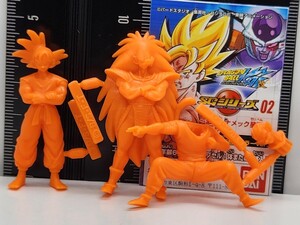 ドラゴンボール 改SGリアルタイプ 消しゴム 孫悟空&ピッコロvsラディッツ 橙[24i11検]DRAGON BALLアニメヒーローズHGドラケシDG組立式DX