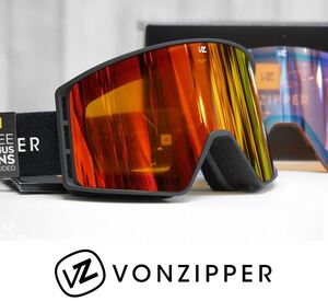 【新品】25 VONZIPPER MACH VFS - BLACK SATIN - WILDLIFE FIRE CHROME / LOW LIGHT スペアレンズ付 ジャパンフィット 日本正規品