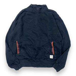 Paul Smith LOUNGEWEAR ポールスミス ラウンジウェア スウェット ハーフジップ エフォートレス トレーナー コットン ブラック M