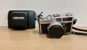 【Canon キヤノンCanodate E CANON LENS 40mm 1:2.8フィルムカメラ】 ケース付/現状品/レトロ/K62-179