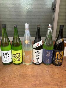  家飲み日本酒セット1800ml Bセット 作/いずみ橋/高/鳳凰美田/翠玉/栄光富士