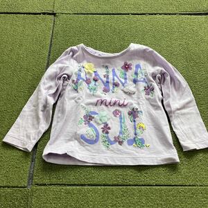 ANNA SUI MINI 長袖Tシャツ　パープル　サイズ100