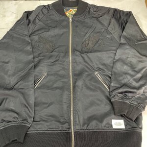 ♭M♭ THE CRIMIE スタジャン 中古品 リバーシブル Lサイズ ブラック 迷彩 ♭J-241034