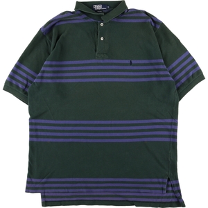 古着 ラルフローレン Ralph Lauren POLO by Ralph Lauren 半袖 ボーダー ポロシャツ メンズXL /eaa351440 【SS2409_30%】