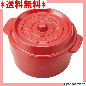 ☆人気商品 竹中 日本製 お弁当箱 ココポット ラウンド レッド 上段 230ml、 下段 300ml T-56440 5