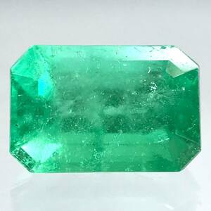 (天然エメラルド0.730ct)m 約6.6×4.5mmソーティング付 ルース 裸石 宝石 ジュエリーjewerly emerald i