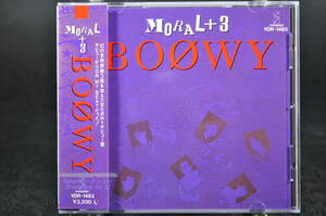 美品 税表記無し 帯付☆ BOOWY MORAL +3 / ボウイ モラル ■88年盤 CD アルバム 暴威,氷室狂介,布袋寅泰,松井恒松,高橋まこと VDR-1483 