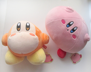 星のカービィ　もっちりぬいぐるみ 2つセット ◆ ワドルディ　まんぷく Kirby