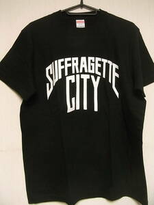 即決★新品ロックＴシャツ★サフラジェット・シティ★SUFFRAGETTE CITY★ブラック×ホワイト★S/M/L/XLサイズ★DAVID BOWIE関連