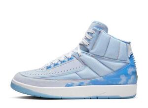 J Balvin Nike Air Jordan 2 Retro SP "Celestine Blue/White/Multi Color" 25cm DQ7691-419