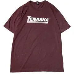 DISTRICT 半袖Tシャツ US企業 TENASKA ボルドー r97