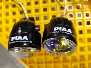 ★ PIAA 002 ランプセット / 50φ 超小型スポットランプ・プラズマイオンイエロー光 / H3 12V 点灯OK / 完売品・レア物 ★ CIBIE FET IPF