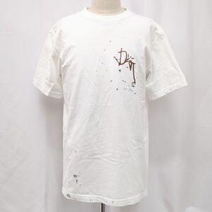 美品　ディオール　トラヴィススコット　Tシャツ　22AW　283J685B0554　メンズ　M　白　古着　Christian_Dior　◆3111/藤枝インター店