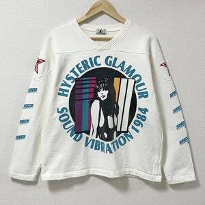 HYSTERIC GLAMOUR セクシーガール ナンバリング スウェット フットボールシャツ 白 ヒステリックグラマー トレーナー archive 4040132