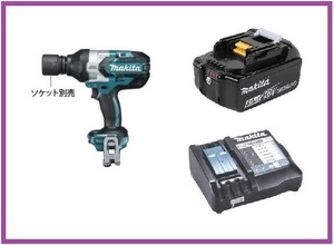 マキタ 18V 充電式インパクトレンチ TW1001DZ+充電器(DC18RF)+バッテリ(BL1860B)[6.0Ah] ■安心のマキタ純正/新品/未使用■◆