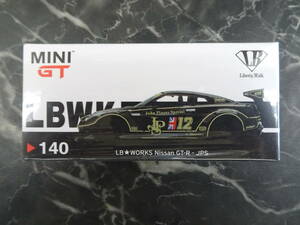 【ミニカー】MINI GT 1/64 LB★WORKS Nissan GT-R R35 タイプ2 リアウイング バージョン 3 JPS(右ハンドル) 未開封品