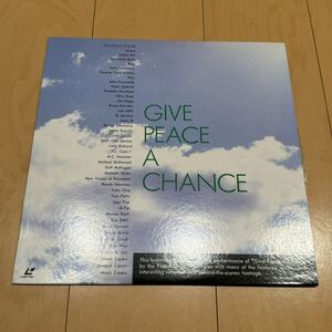 激レア! GIVE PEACE A CHANCE 平和を我らに ピースクワイアー 1991年バージョンドキュメンタリー レーザーディスク 未DVD化 格安