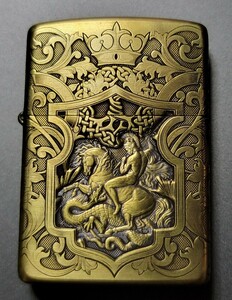 新品未使用　ジッポ　アーマー　豪華彫刻　zippo armor　微細彫刻