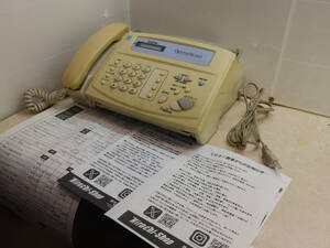 ブラザー/BROTHER パーソナル感熱紙ファクシミリ FAX-210 コピー FAX受信確認OK 液晶表示せず 中古現状！