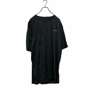 Columbia 半袖 ロゴTシャツ XL ブラック コロンビア ビッグサイズ クルーネック 古着卸 アメリカ仕入 a605-8509