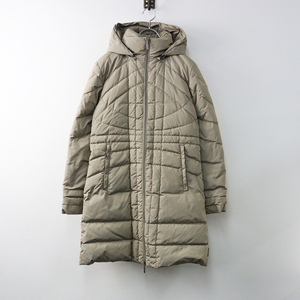 モンクレール MONCLER ロングフーデッド ダウンジャケット 00/■ベージュ 羽織り アウター コート フェザーブレンド 【2400014225716】