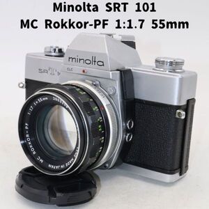 Minolta SRT101 + MC Rokkor-PF 1:1.7 55mm 整備済