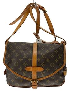 LOUIS VUITTON◆ソミュール30_モノグラム_BRW/PVC/BRW