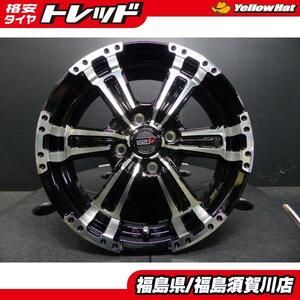 新品4本セット VENES SUV ヴェネス5J-15+45 100 4Hブラックポリッシュ ハスラー スペーシアギア ekクロス須賀川店頭取付OK