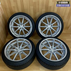 美品! WORK ランベック LS10 20インチ 10J +33 5H 114.3 & ニットー NT555 G2 245/40R20 99Y 4本 アルファード ヴェルファイア 等 _■004