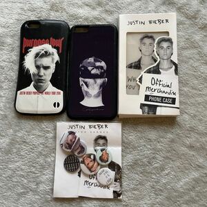 Justin Bieber グッズ　iPhone6plusケース　缶バッチ