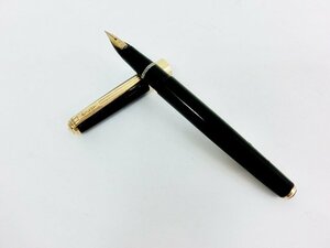 キングラムfhi☆PILOT パイロット 万年筆 R14K ブラック×ゴールド 筆記未確認 レトロ オールド【中古】