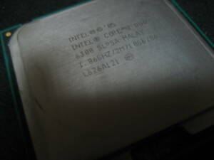 Intel Core 2 Duo E6300_1.86GHz/2MB/1066MHz/TDP 65W（対応ソケット：LGA775）：　中古・動作品