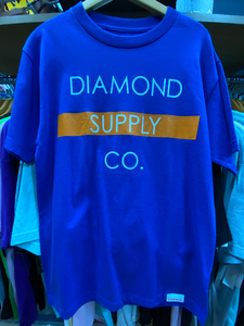 送料無料【M】Diamond Supply Co. 正規品 ダイヤモンドサプライ ロイヤルブルー HIPHOP Tシャツ ティーシャツ ピスタグ付き 