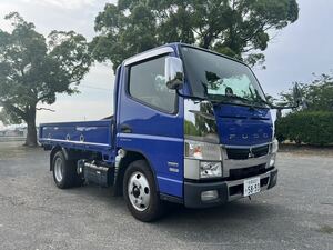 売切 30年式 2トン平ボディ 4ナンバー カスタムグレード 純正ディスチャージライト 全低床 車検付 三菱 キャンター 佐賀 福岡