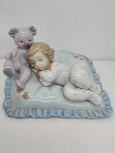 LLADRO リヤドロ 6790 「 おやすみくまちゃん 」 フィギュリン 陶器 人形 置物