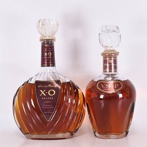 1円～★大阪府内発送限定★2本セット★サントリー XO デラックス/VSOP デキャンタ ※ 700/720ml 40% ブランデー SUNTORY A05S055