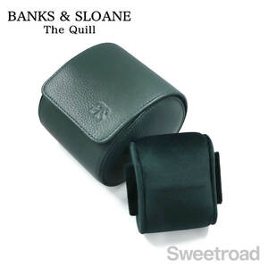 【新品／BANKS&SLOANE／バンクス&スローン】クイル／腕時計用1本入りウォッチケース／トラベルロール／グリーン／時計ケース