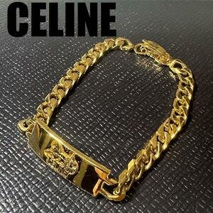 CELINE セリーヌ ブレスレット 馬車 モチーフ 喜平　ゴールドカラー