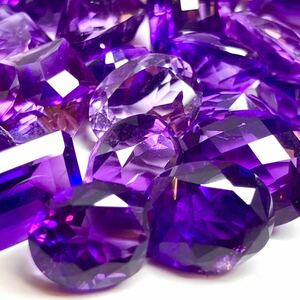 ★天然アメジスト60点おまとめ 300ct★Jルース 裸石 宝石 ジュエリー jewelry アメジスト amethyst 