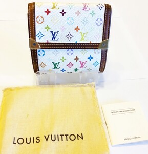 ◯【LOUIS VUITTON】ルイ・ヴィトン ポルトモネビエ カルトクレディライン : モノグラム : マルチカラー Wホック 折り財布 ◯