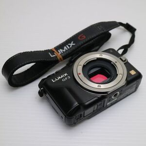 美品 DMC-GF3 エスプリブラック ボディ 即日発送 Panasonic LUMIX デジタル一眼 本体 あすつく 土日祝発送OK