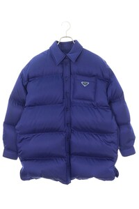 プラダ 22AW 29X042 S222 サイズ:38 ReーNylon三角ロゴプレート襟付きダウンジャケット 中古 SB01