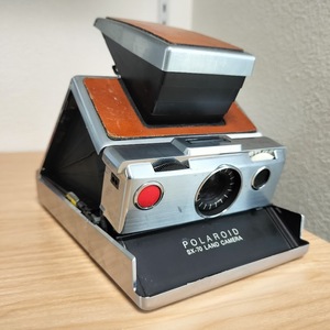 現状品 POLAROID SX-70 LAND CAMERA ポラロイド インスタントカメラ ブラウン キャメル 30c121