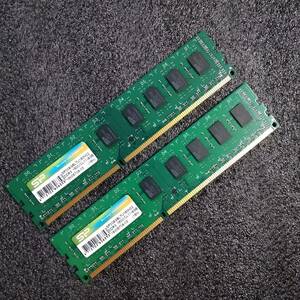 【中古】DDR3メモリ 16GB[8GB2枚組] シリコンパワー SP008GBLTU160N02 [DDR3-1600 PC3-12800]